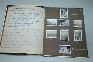 1953. ILLUSTRATED MEMORIES OF HOLIDAY. FRANCE AND ITALY. PHOTO ALBUM WITH NOTES - Picture 1 of 8