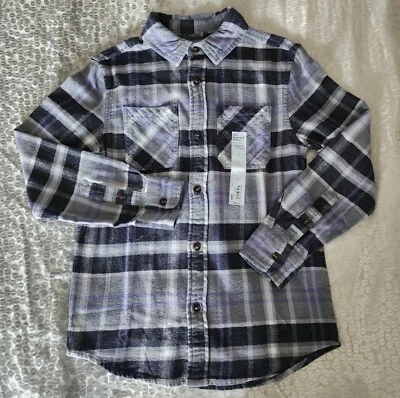 Sonoma Young Boys Size S The Supersoft Fannel 2 pocket Shirt  Brand New with Tag - Imagem 1 de 4