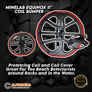 Minelab Equinox 11'' Bobina Parachoques Gran para You Playa Personas Alrededor - Imagen 1 de 12