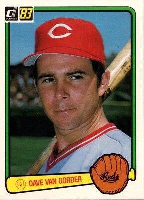 1983 Donruss Dave Van Gorder #188 Cincinnati Reds - Image 1 of 2