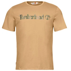 Camiseta Timberland Para Hombres Kennebec River Camuflada Logo Lineal TB0A5UNF Camel EH3 - Imagen 1 de 3