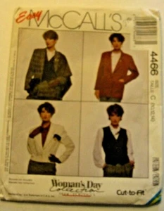 McCalls: Chaleco/Chaqueta Vintage 1989 Patrón Costura #4466 Talla C (10, 12, 14) Sin Cortar - Imagen 1 de 5