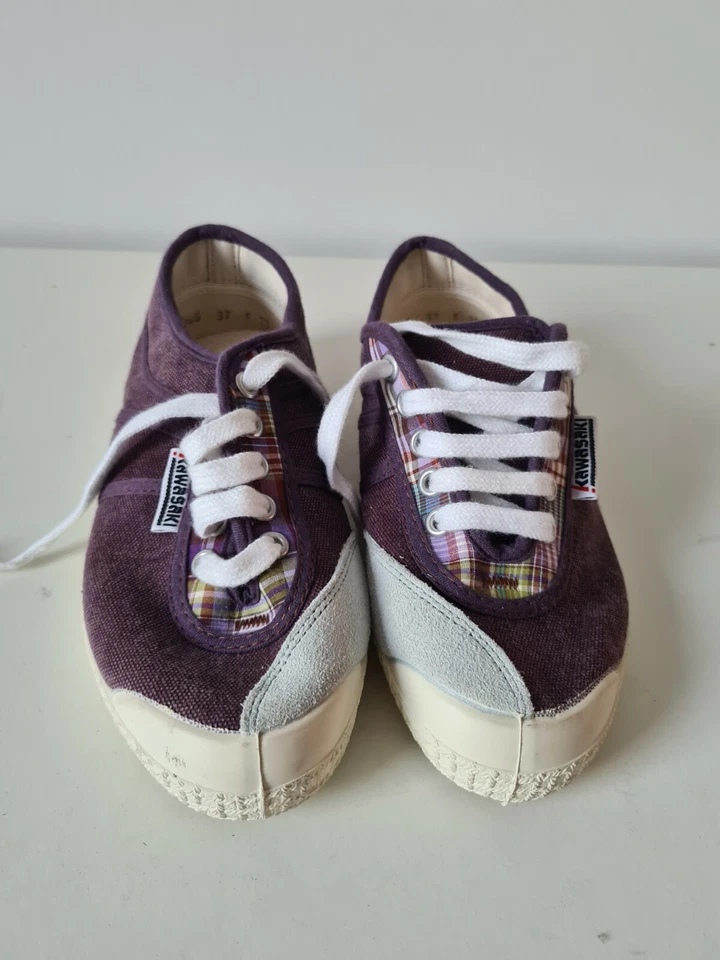 Kawasaki Original Mujer Hombre Unisex Morado Gris Zapatos Zapatos de Verano - 37 EU - Imagen 1 de 3
