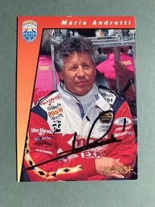 MARIO ANDRETTI Formel-1-Weltmeister 1978 signed TradingCard 6,5x9 Autogramm - Picture 1 of 2