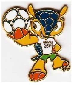 Pin (Abzeichen) FIFA WM 2014 Brasilien - Maskottchen #1 - Bild 1 von 1