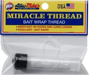 Atlas Mikes Miracle Bait Wrap Fishing Thread w/Dispenser 100 Foot Clear 66830 - Picture 1 of 1