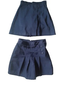 2 Girls Universal French Toast School Uniform Box Pleat Skort Skirt Sizes 7 - Picture 1 of 14
