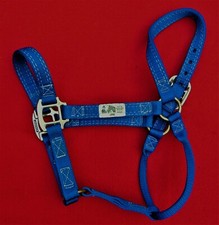 "Johnson" Blue Horse Halter ~ #8402 ~ Made In Usa ~ New Without Tags