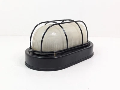 Mampara de Barco Pasaje Luz Ovalada Marítima Vidrio Náutico Metal 8.5"x5"x4.25" Foto 1 de 4