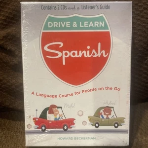 Drive And Learn NEW Spanish Language 2 CDs Listeners Guide Howard Beckerman NIP - Picture 1 of 5