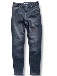 Bershka High Waisted Black Jeans – Size EU 36 / UK 14 – Same Day Shipping - Picture 1 of 7