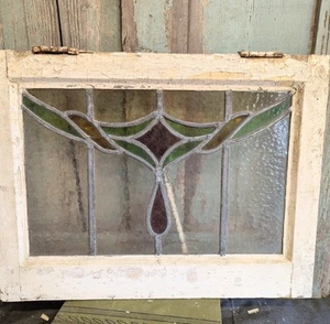 Reclaimed Leaded Stained Glass Window Panel, reclamation, decorative - Picture 1 of 17