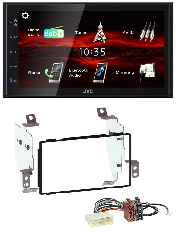 JVC USB Bluetooth MP3 DAB 2DIN Autoradio für Nissan Note (2005-2013) - Bild 1 von 4