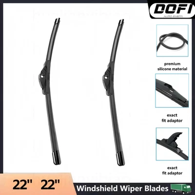 Juego de 2 * 22" Delantero Para Mercedes-Benz C230 2004-2007 Kit Limpiaparabrisas Foto 1 de 4