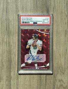 2023 Panini Prestige Mark Brunell Xtra Points Pink Auto /25 PSA 10 *POP 1* - Picture 1 of 2