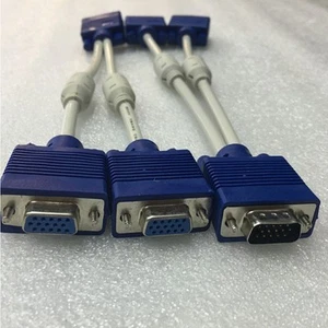 2 PCS VGA -Videokabel Video-Splitter-Adapterkabel Dual-Monitor-Adapter - Bild 1 von 12