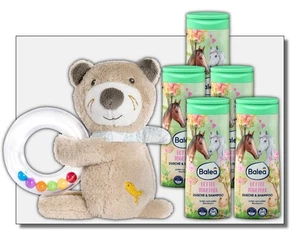 fehn Greifer Otter mit Rasselring + Kinder Shampoo 2in1 Better Together - Bild 1 von 3