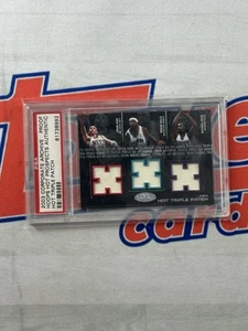 2003 Hot Prospects Jason Kidd /Baron Davis /Michael Redd Triple Jersey Patch PSA - Picture 1 of 2