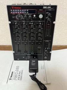 Mezclador DJ de 4 canales Vestax PMC-280 con efectos ecualizador Kill entrada de micrófono salida XLR probado - Imagen 1 de 4