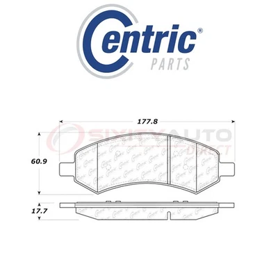 Centric Fleet Disc Brake Pads w Hardware for 2007-2017 Jeep Wrangler 3.6L an Foto 1 de 4