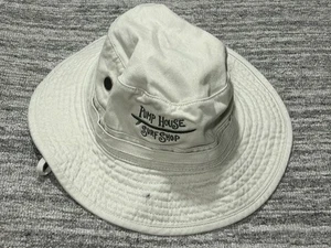 Cappello a secchiello Pump House Surf Shop Cape Cod MA 100% cotone colore beige adulto grande - Foto 1 di 8