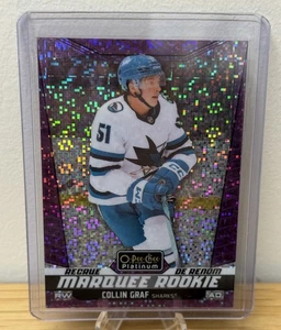 2024-25 O-Pee-Chee Platinum Collin Graf #248 MARQUEE ROOKIE VIOLET PIXELS /299 - Bild 1 von 2