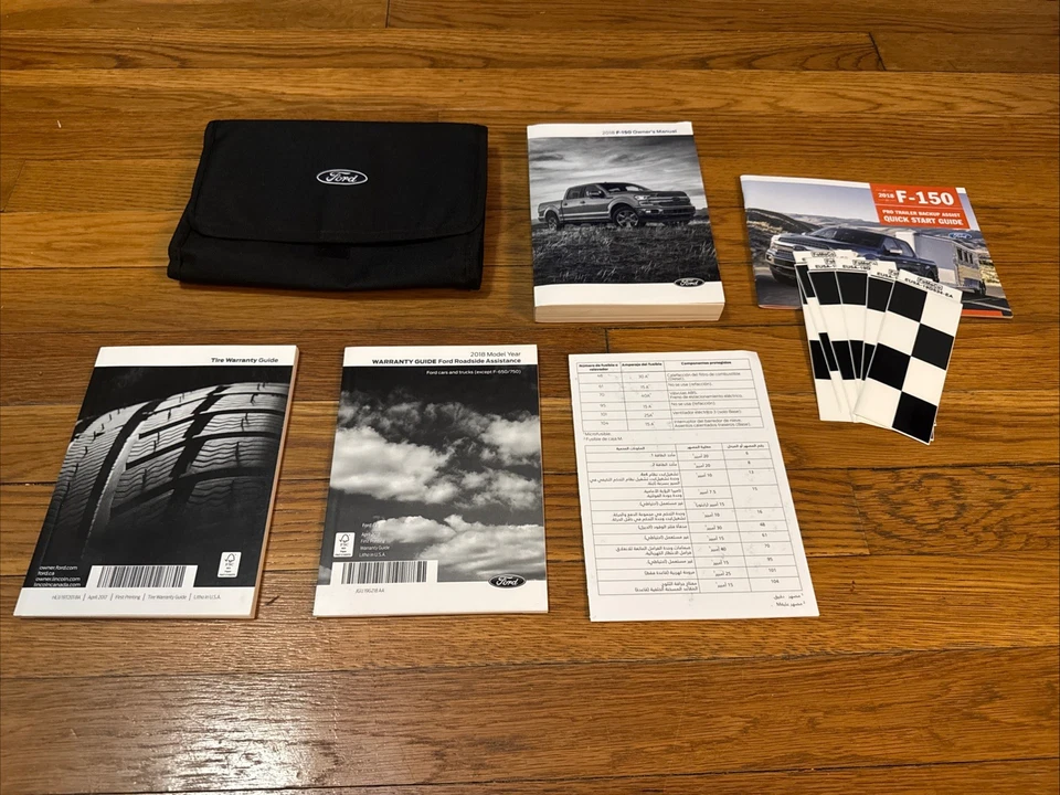 2018 Ford F150 F-150 Owners Manual With Case And Trailer Backup Assist OEM - Image 1 of 1