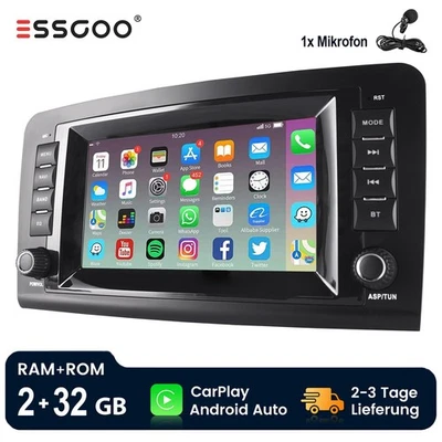 Autoradio Für Mercedes Benz ML W164 GL X164 2005-2012 Android 13 Carplay GPS RDS - Bild 1 von 4