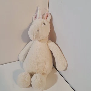 Juguete de peluche Jellycat London tímido unicornio 12" blanco rosa Lovey - Imagen 1 de 6