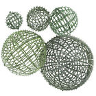  5 Stck. Kunststoff Gartenkugeln für Pflanzgefäße Gras Anordnung Gestell