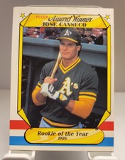 1987 FLeer Jose Canseco Oakland A’s Rookie Of The Year #6