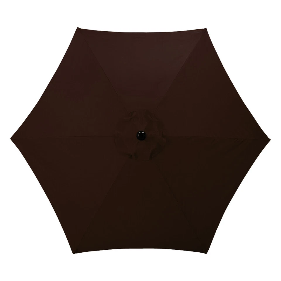 Cubierta superior de repuesto para paraguas de patio SOLO se ajusta a 9 pies 10 pies 6 costillas 8 costillas Foto 1 de 4