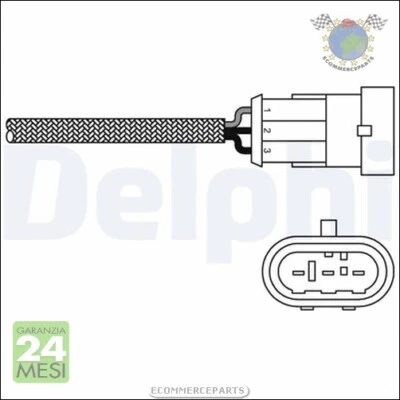 Sonda Lambda Delphi per RENAULT KANGOO CLIO - Immagine 1 di 3