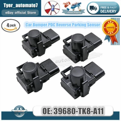 4x 39680-TK8-A11 parachoques de coche PDC sensor de estacionamiento inverso para Honda Odyssey Pilot Foto 1 de 4