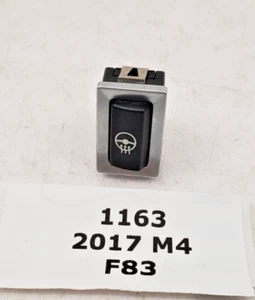 ✅ OEM BMW F30 F32 F80 F83 M3 M4 Steering Wheel Heating Push Button Chrome - Picture 1 of 10