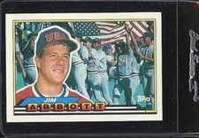1989 TOPPS BIG SERIES 3 #322 JIM ABBOTT ROOKIE RC TEAM USA OLYMPIC 