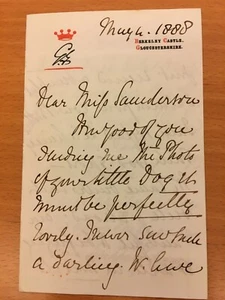 Lettera autografa di Charles Berkeley - Imagen 1 de 1