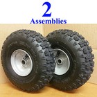 TWO 4.10-4 410-4 Rear Tine Garden Tiller Rototiller Snow Blower TIREs RIMs WHEEL