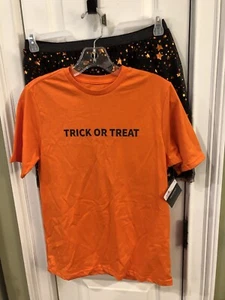 NWT Two Piece Set Halloween Skirt And Teeshirt Size XL 14-16 SKU 121 - Picture 1 of 14
