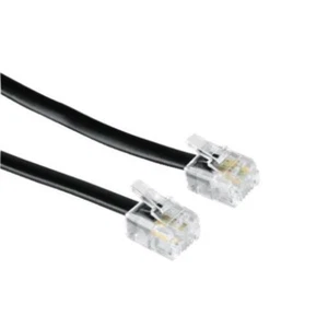 Hama Telefon-Kabel Modular-Anchlusskabel 6p4c RJ11 Stecker Westernkabel 4-polig - Zdjęcie 1 z 2