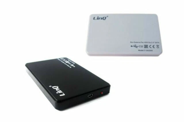 Linq SA2505 SATA USB 2.0 Case Esterno per Disco Rigido - Nero