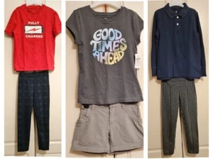 ◇ 6 pcs Girls Bundles Age 6-7 North Face Zara Gap T-shirts Leggings Shorts.' - Picture 1 of 19