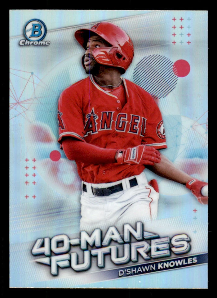 2021 Bowman Chrome 40-Man Futures Refractors #FMF20 D'Shawn Knowles (ref 234004) - Image 1 of 2