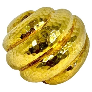 Big and Bold 18K Yellow Gold David Webb Bombe Dome Ring - Picture 1 of 14