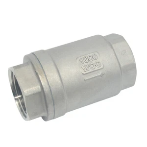 1" 1 inch Vertical Check Valve NPT Threaded one way Stainless Steel 316 oil - Picture 1 of 4