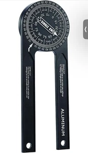 Aluminum Miter Saw Protractor | 7-Inch Rust Proof Angle Finder Precision Laser - Picture 1 of 8