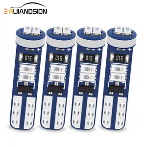 4pcs T5 w1.2w LED 12V Tableau de bord Ampoule Compteur de vitesse Lampe rouge - Picture 1 of 8