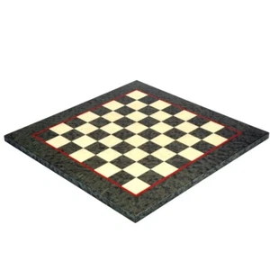 16.75 Inch Olive Green Erable and Elm Wood Luxury Chess Board - Picture 1 of 5
