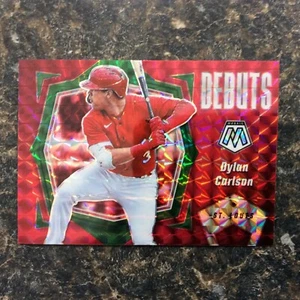 Panini Mosaic 2021 béisbol Dylan Carlson RC debuts mosaico rojo Prizm #pd4 - Imagen 1 de 2