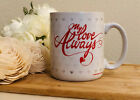 VINTAGE 1980s Betallic Valentines Day Coffee Mug ?My Love Always? With Hearts